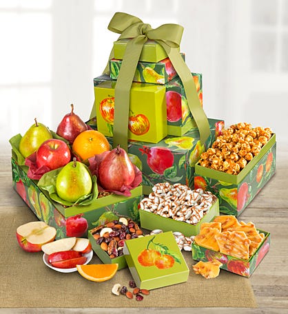 Succulent Fruit & Snacks Tower